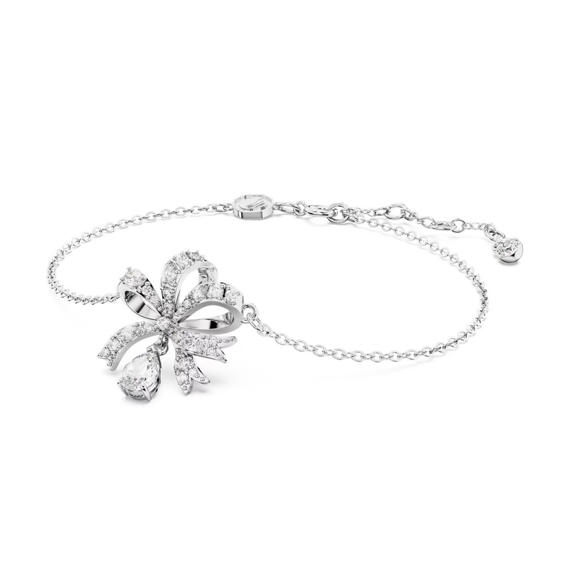 Swarovski Volta Bow Fashion Elegant Silver Bracelet Women bracelet 5647581 Box (Random Color)