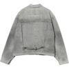 Levis X Beams Collaboration SS25 One-Sided Flap Pocket Design Button Closure Denim Jacket Men jackets Gray 11-18-3196-291