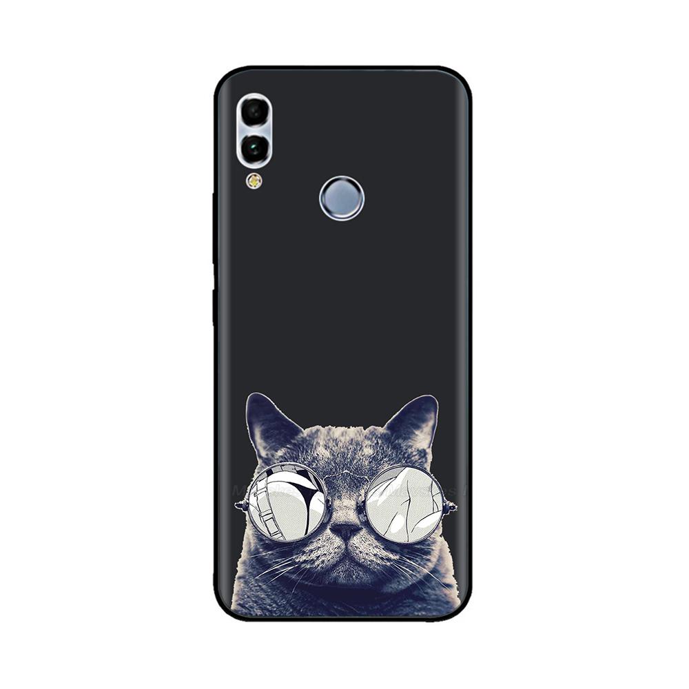 For Huawei P Smart 2019 6.21" Soft Black Silicone Phone Back Cover Case For Huawei P Smart 2019 POT-LX1 POT-LX3 POT LX1 Case Bag
