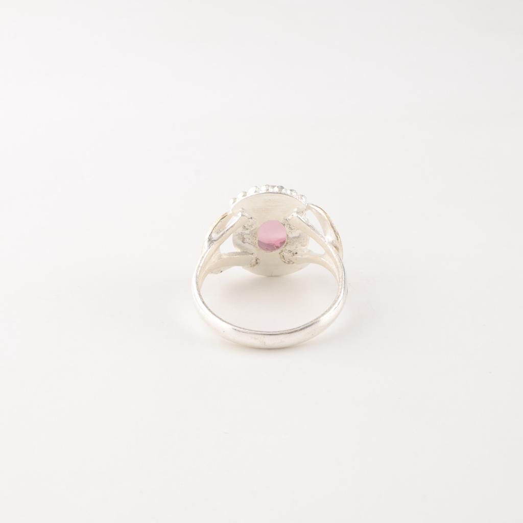 Natural Pink Cat's Eye Gemstone 925 Solid Silver Jewelry Women's Designer Ring RR-61-38