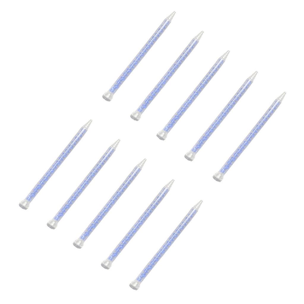 10PCS 10-18 AB Mixing Nozzle with Transparent Cover and Pointed Tip for Precise Dispensing of Two-Part Adhesives and Sealants