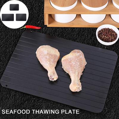 Fast Thawing Tray Aviation Aluminum Thaw Plate Quick Defrosting Plate Board Defrost Tray Thaw Master Kitchen Gadgets
