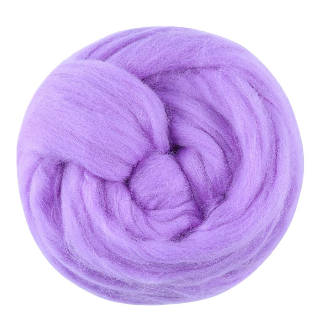 Fenrry 100g Yün Roving İplik Elyaf Roving Yün Üstü Yün Keçe Malzemeleri Saf Yün Kalın İplik Eğirme Kendin Yap El Eğirmesi için