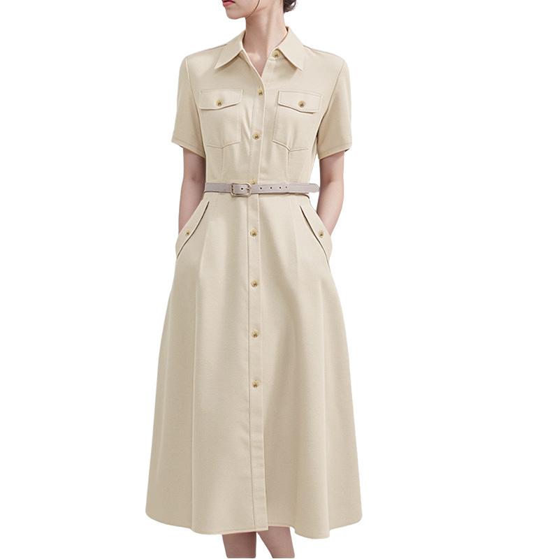 ZANZEA Women Casual Turn Down Collar Loose Short Sleeve Shirt Dress