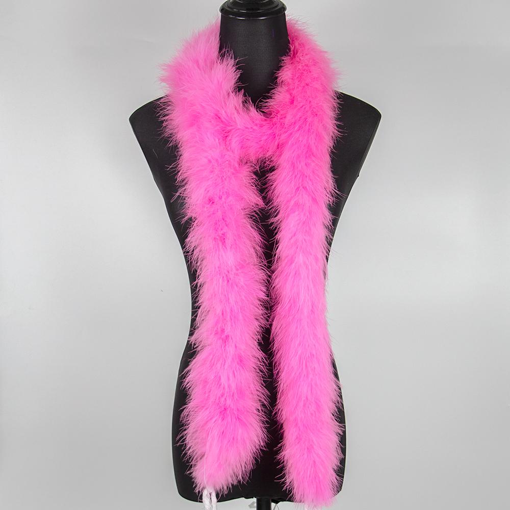 DIY 50Grams Marabou Turkey Feathers Boa for Crafts Needlework Shawl Party Scarf Carnival Costume Wedding Plumes Decoration 2Yards