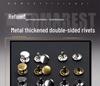 4-12mm DIY Metal Double-Sided Cap Rivet - Decorative Shoe Repair Accessory