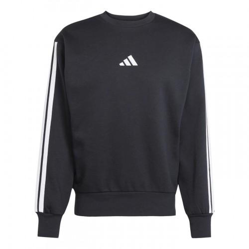 Adidas Mens Essentials 3 Stripes Fleece Sweatshirt
