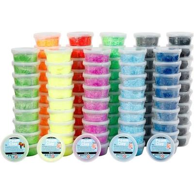Foam Clay, 10x10 Boxes, Assorted Colors
