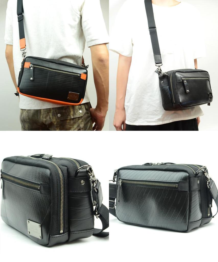 SEAL Travel Mini Shoulder Bag Shoulder Bag Crossbody Bag Waterproof Motorcycle Travel Bag Made in Japan Men's PS-099NV