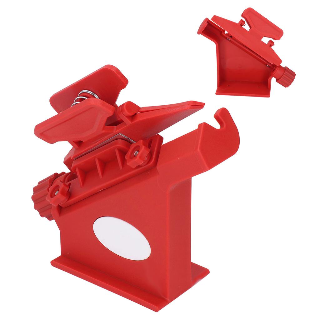 Adjustable Fletching Jig ABS Magnetic Straight Helix Fletching Jig with Clamps for Archery Arrow Red