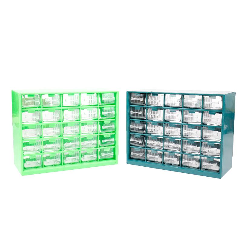 Wall-mounted Screw Classification Component Box Tool 25 Multi-grid Drawer Parts BoxCase Electronic Components Storage Tool Box