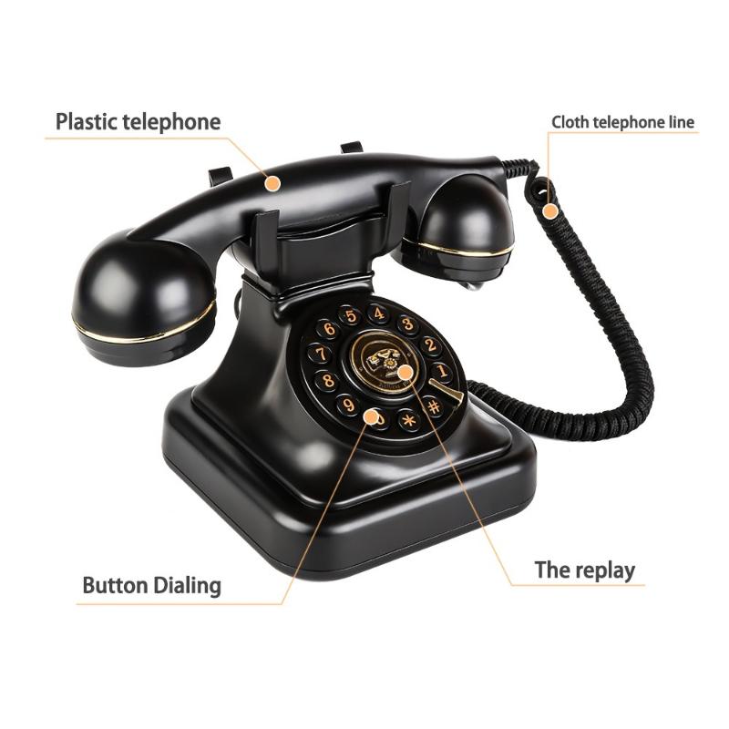 1Pc Retro Phone European and American Phone Landline Antique Phone Meiyunsheng Phone