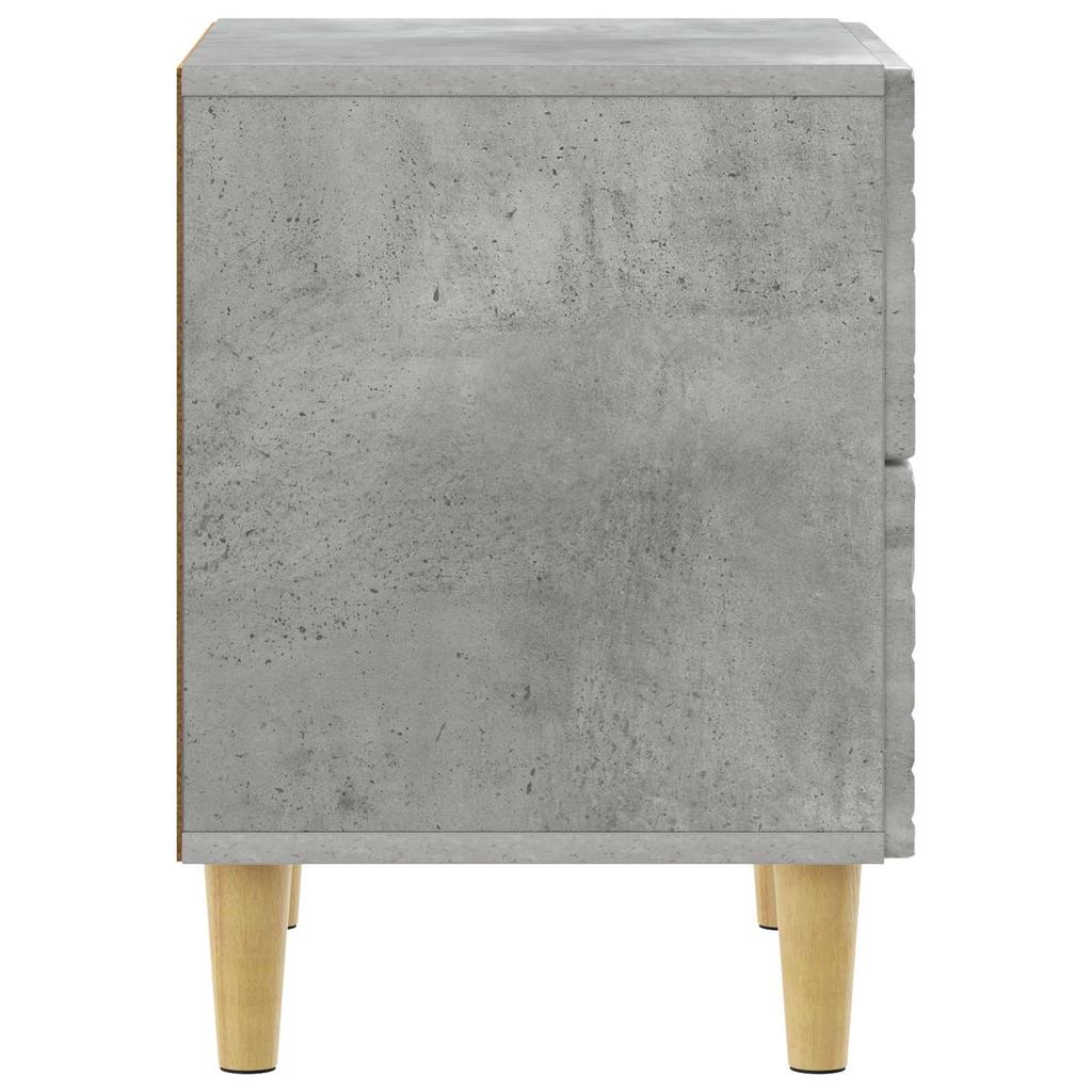 Nightstand Concrete Gray 43 x 34.5 x 48 cm Particleboard
