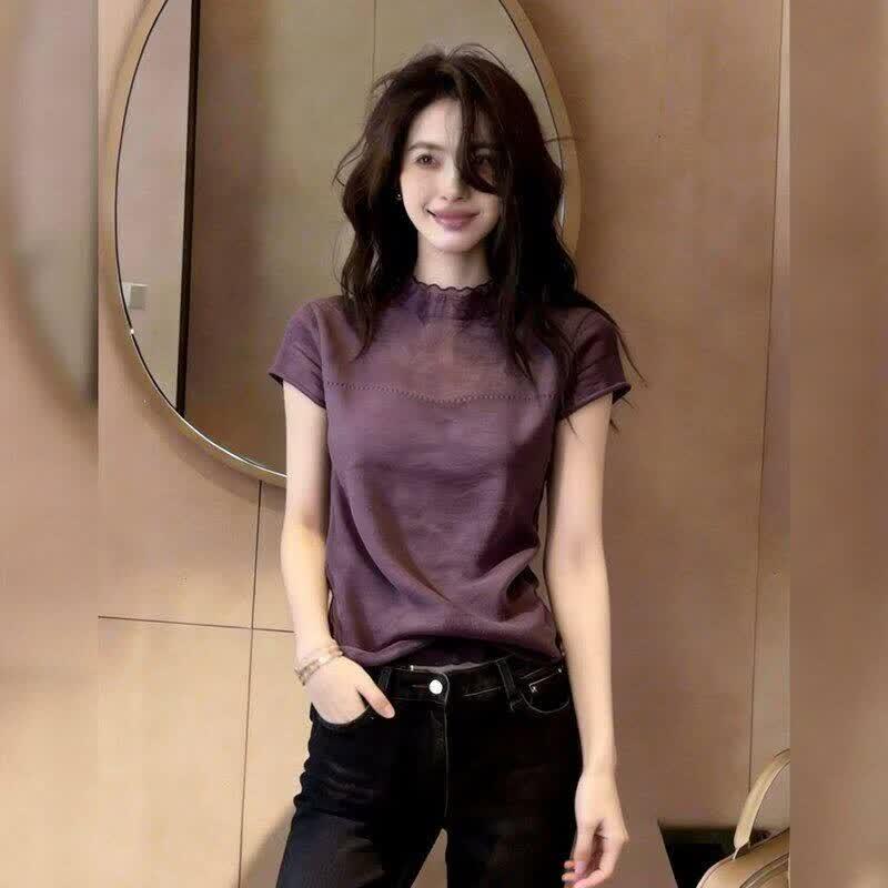 La Chapelle Women's Slim-Fit Short-Sleeved T-Shirt