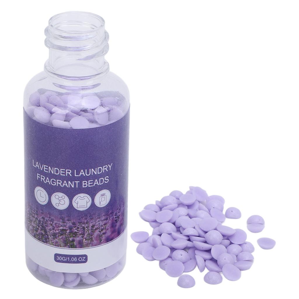 2 Pcs Laundry Scent Booster Beads Lavender Fragrance Lasting 12 Weeks Washer Scent Beads 30g 1.1 Oz