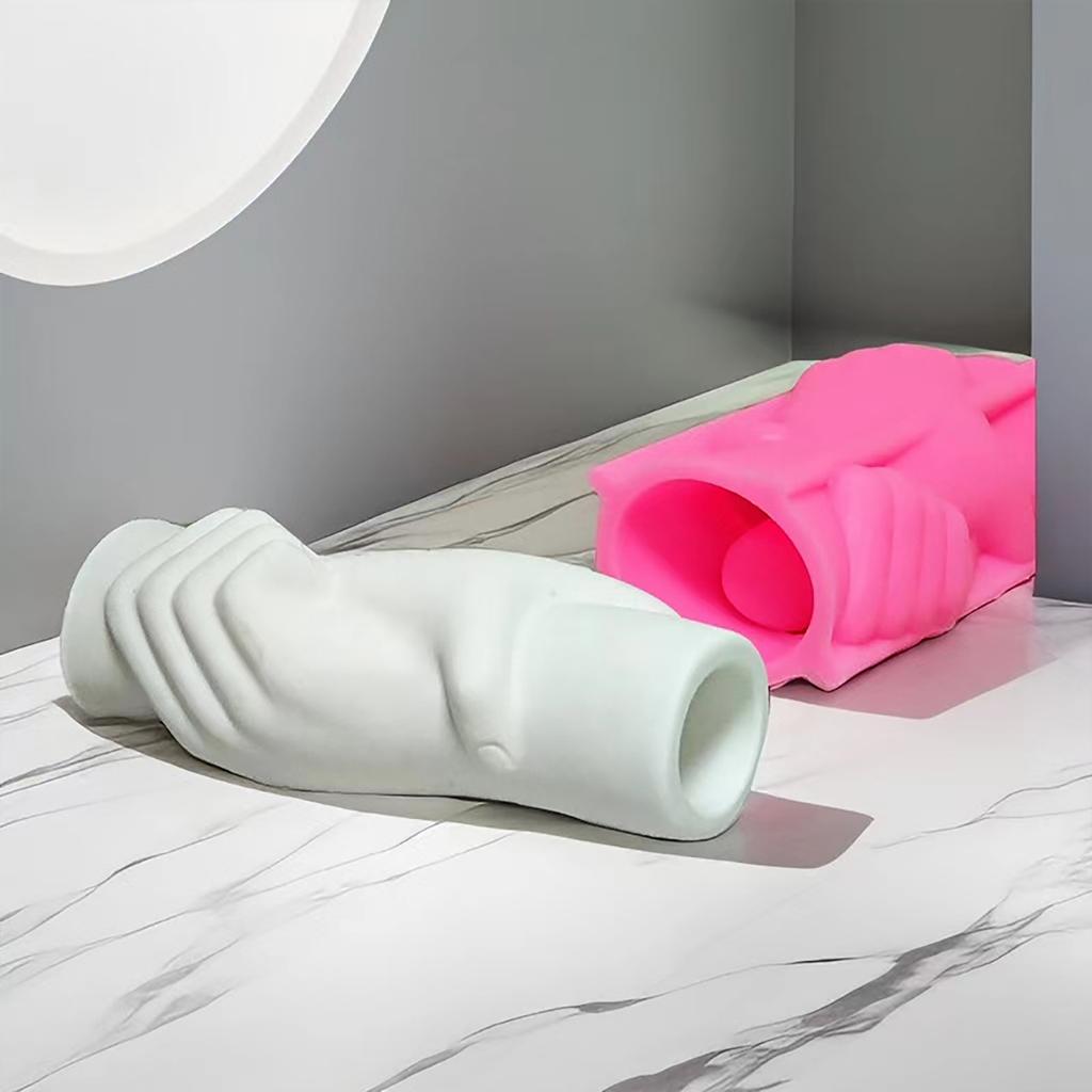 Handhållen Vas Silikonform 3D Planteringskärl Cement Gipsform Harts Blomkruksform Suckulentväxt Blomkrukor Dekorationer
