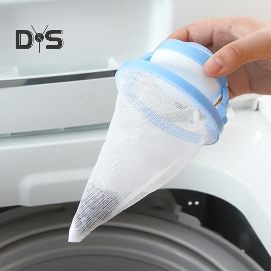 3 Peças Removedor de Pelos de Animais Máquina de Lavar Anti-enrolamento Coletor de Fiapos Reutilizável Saco de Malha Flutuante para Filtragem de Pelos Filtro de Cabelos para Lavanderia de Roupas