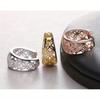 European and American Fashionable Women's Simple Retro Hollow Four Leaf Petal Ear Buckle, Personalized and Creative Exquisite Earrings