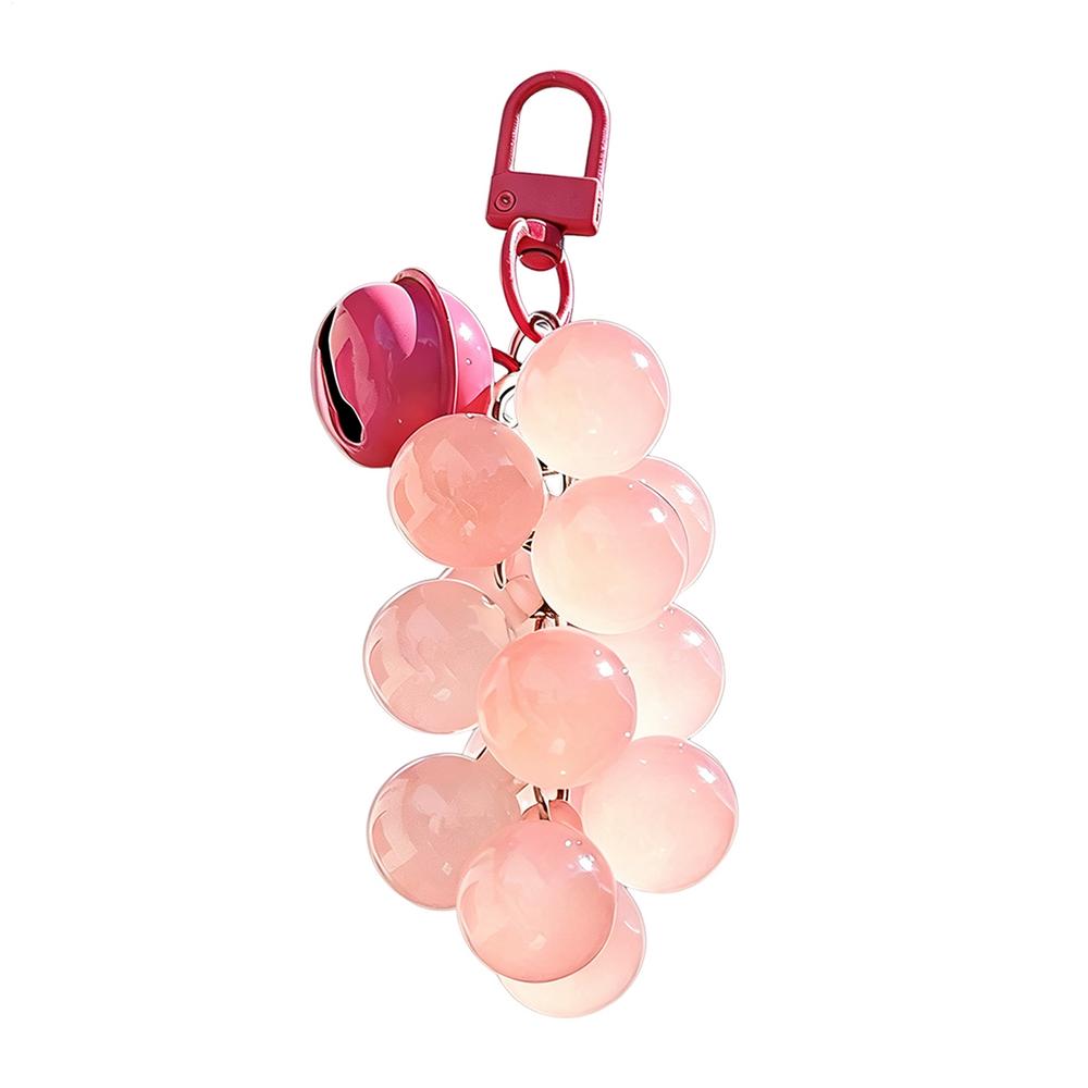 Bag Charms Color Changing Fruit Beads UV Detector Pendant Women's Novelty Keychains for Purse Outdoor Car Handbag Tote Women