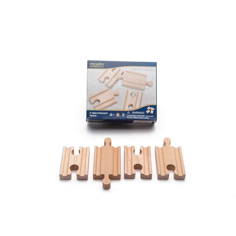 

maxim wooden rail 2 inches mini straight track 4Pieces
