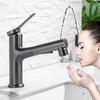 White Bathroom Basin Faucet Brass Pull-out Faucet Hot and Cold Water Mixer Water Tap Single Hole For Bathroom Sinks Taps