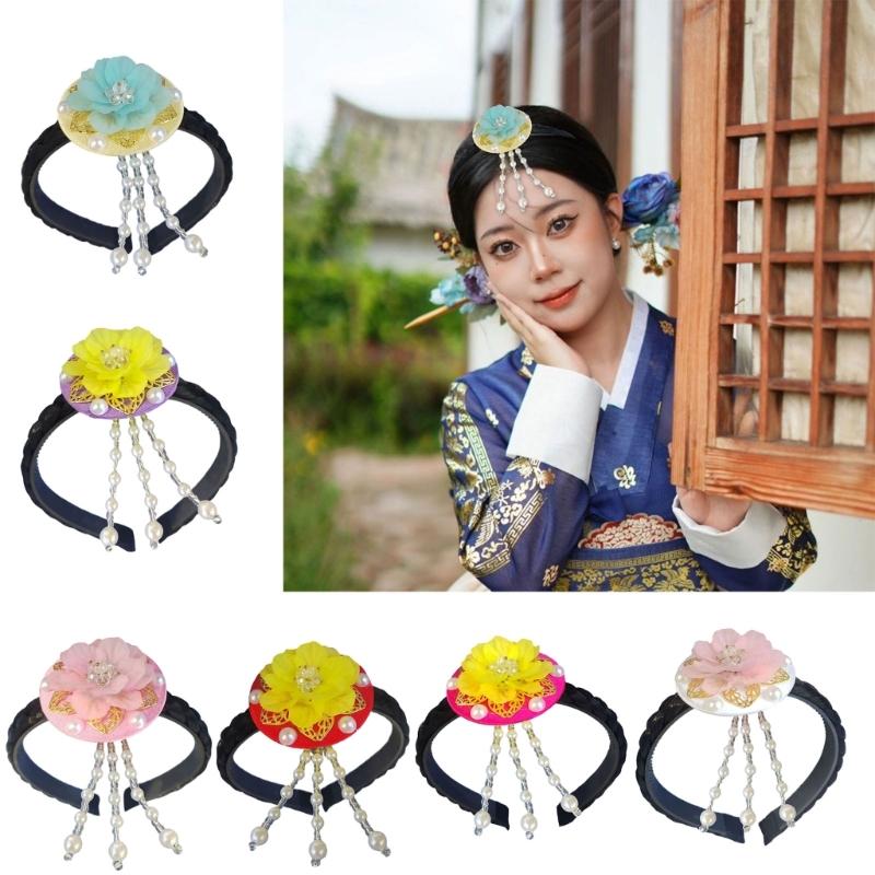 Fashionable Vibranting Korean Styles Shell Flower Hairband Portable Hair Decoration for Festivals and School Event