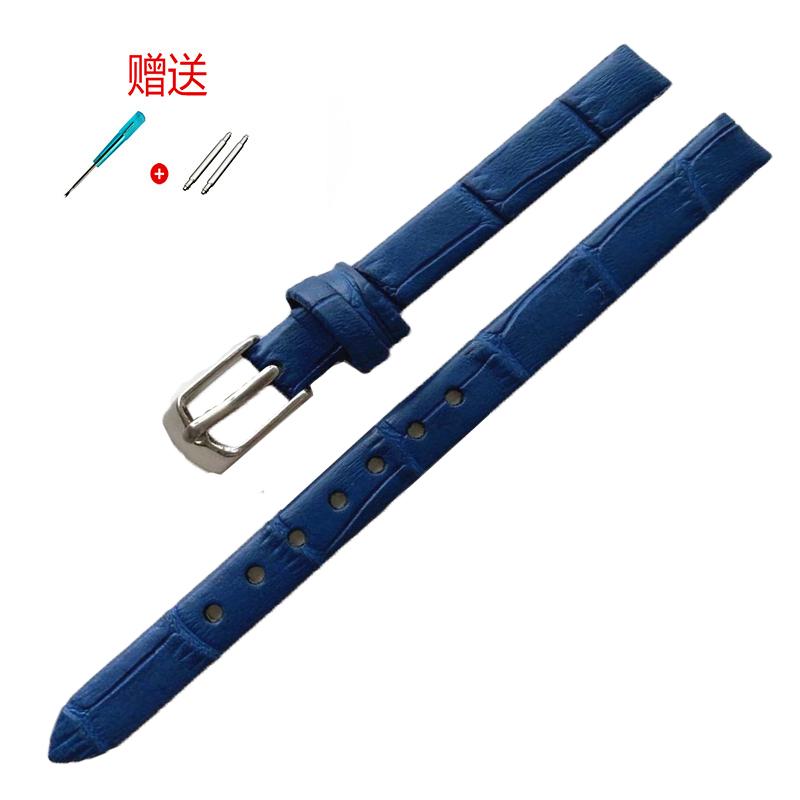 Qualität Uhrenzubehör Gürtel Damen Mädchen Vintage Uhrenarmbänder Echtes Leder Armband Uhrenarmband 8mm 10mm Roségold Dornschließe