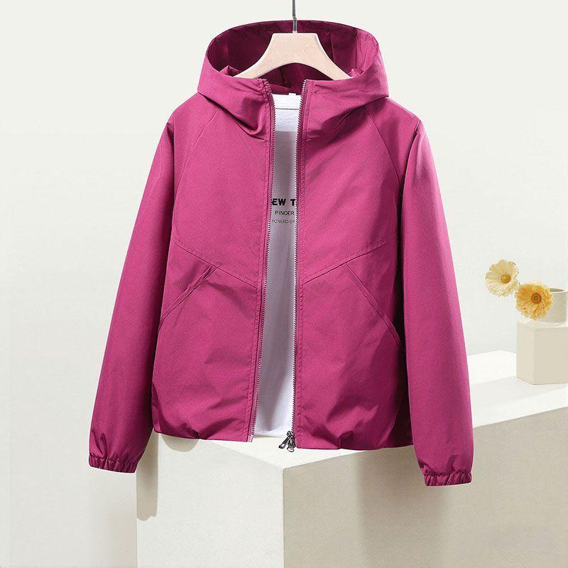 Trench Coat Women Spring Autumn Clothes Hooded Windbreaker Jacket Female Outerwear Tops Student Coats 3XL