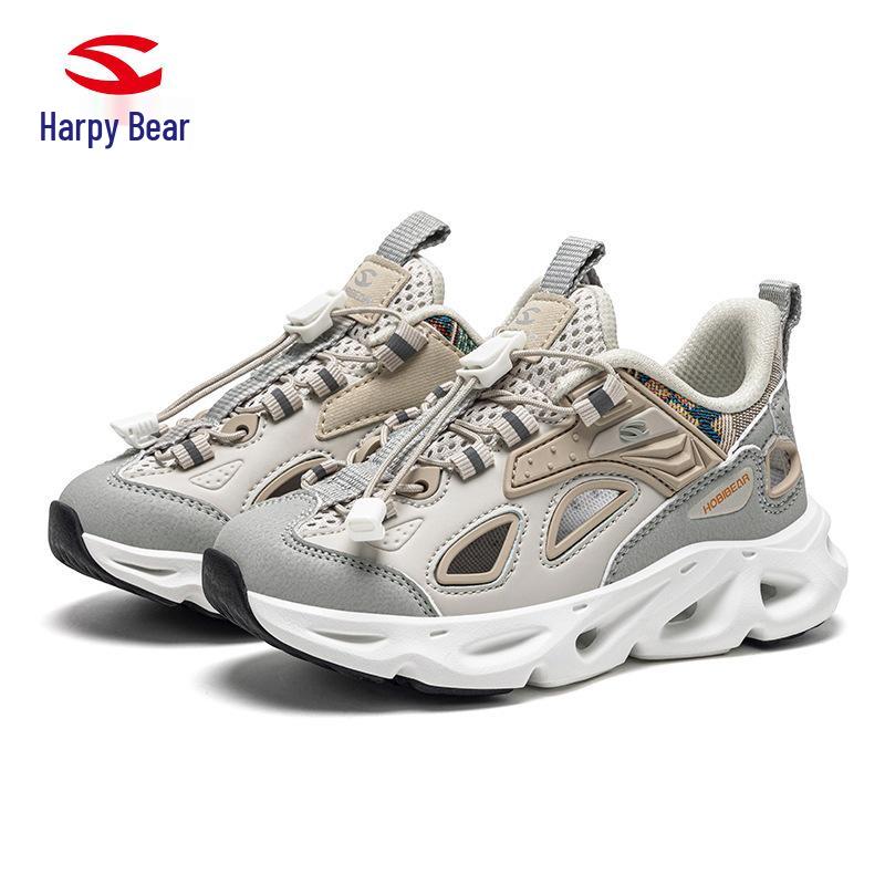 Happy Bear Summer Kids  Breathable Mesh Sports Sandals - Boys  & Girls  Closed-Toe Casual Outdoor Shoes 35
