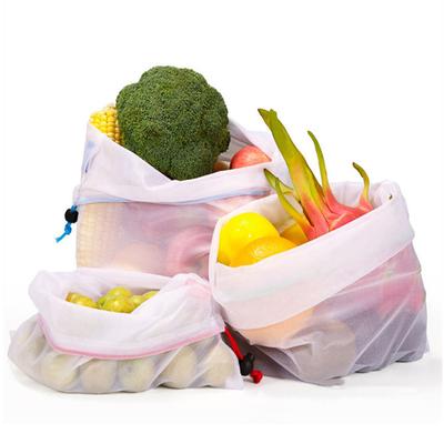 3 stücke Mesh Wiederverwendbare Tasche Lagerung Organizer Weibliche Obst Gemüse Hause Waschbar Taschen Küche Lagerung Taschen Freies Verschiffen Artikel