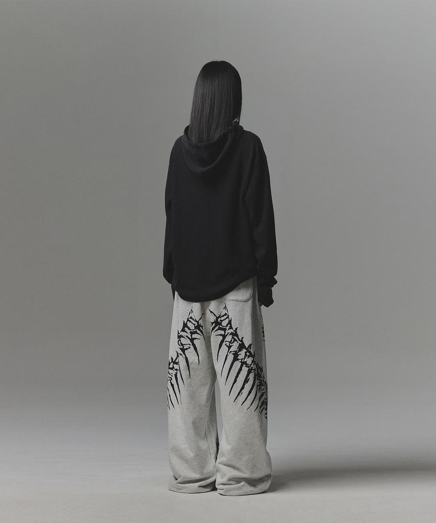 NOT4NERD Snake Bone Sweat Pants - Light Gray