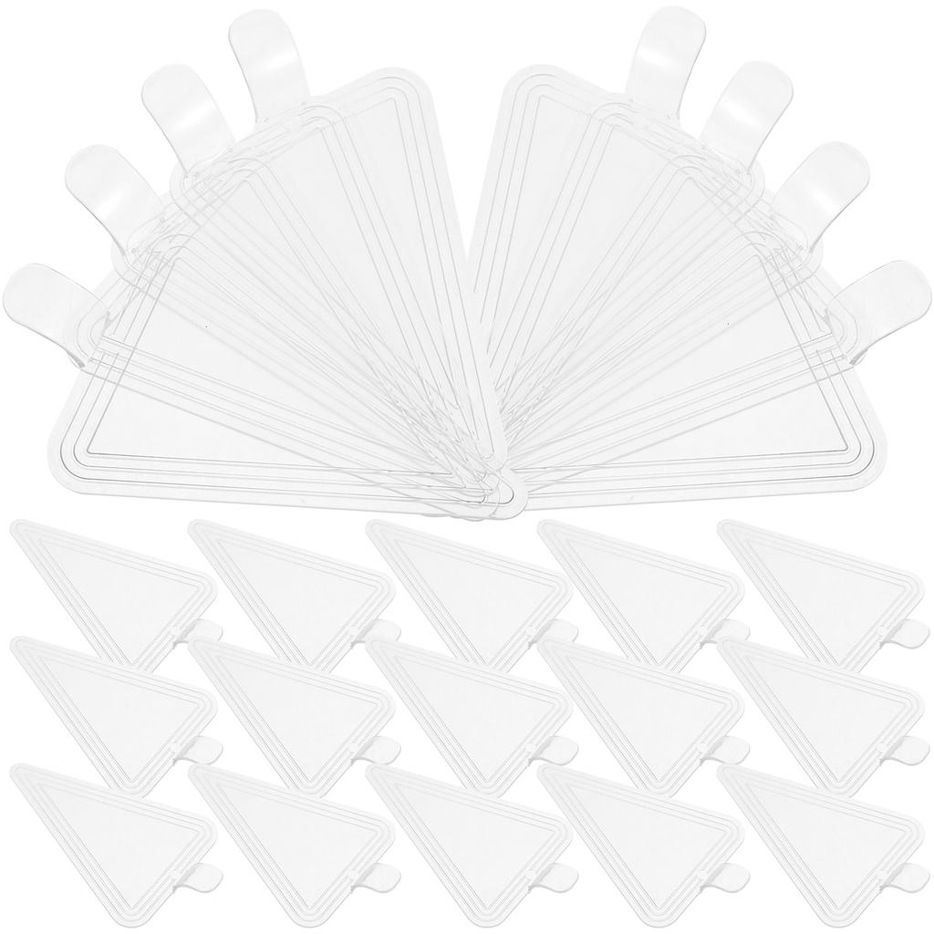 100pcs Mousse Cake Boards Thicken Reusable Plastic Cake Base Tray Handle For Wedding Birthday Party Baking Display Base