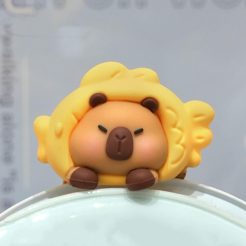 Navigator Screen Capybara Screen Figurine Cute Animal Capybara Ornament Model  Center Console