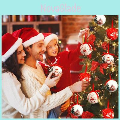 Weihnachtsbaum-Deko Schaumstoff-Sticker-Set Mit Weihnachtsmann- und Rentier-Ornamenten Für die Feiertagsfeier