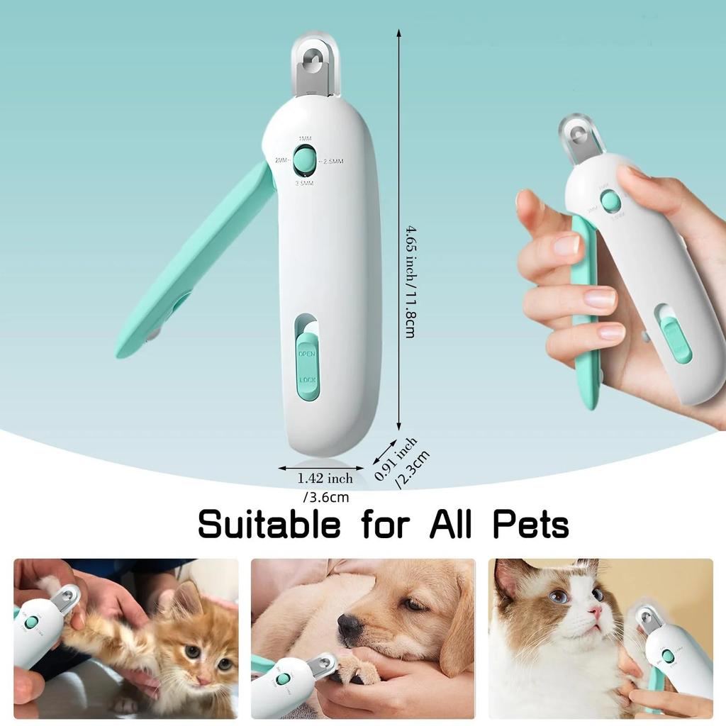 Pet Dog Cat Nail Clipper Stainless Steel Scissors Cat Nail Cutter Clippers Trimmer Grinder Professional Grooming Tool Puppy Kitten Care