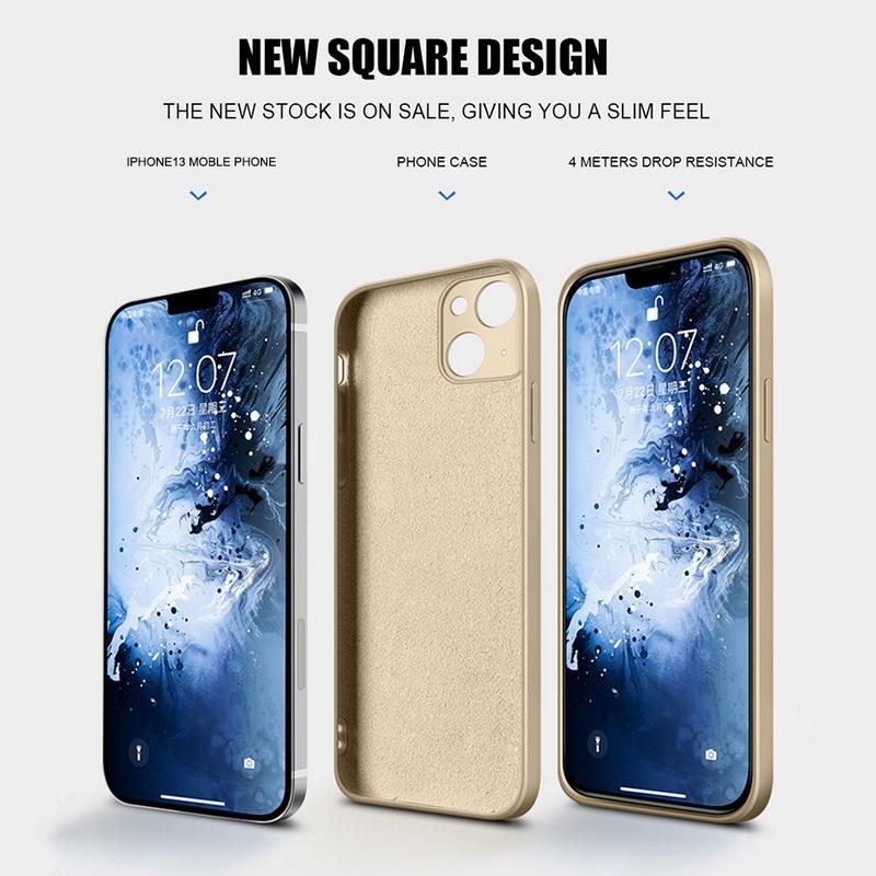 Dünne, weiche Hülle für iPhone 16 Pro Max 15 14 Plus 13 12 11 X XR XS 6 7 8 SE 2020 Einfarbige Flüssigsilikonhülle Candy Coque Capa