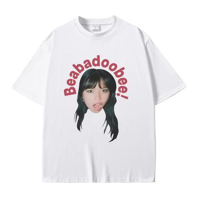 Beabadoobee Face Graphic Tshirt Mens Women Hip Hop Fashion Oversized Short Sleeve T Shirts Male Casual Vintage Cotton Tshirts
