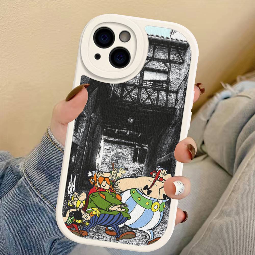 A-Asterix Et O-Obelix M-Manga Phone Case For IPhone 16 15 14 13 12 11 Pro Max Plus Leather Cover