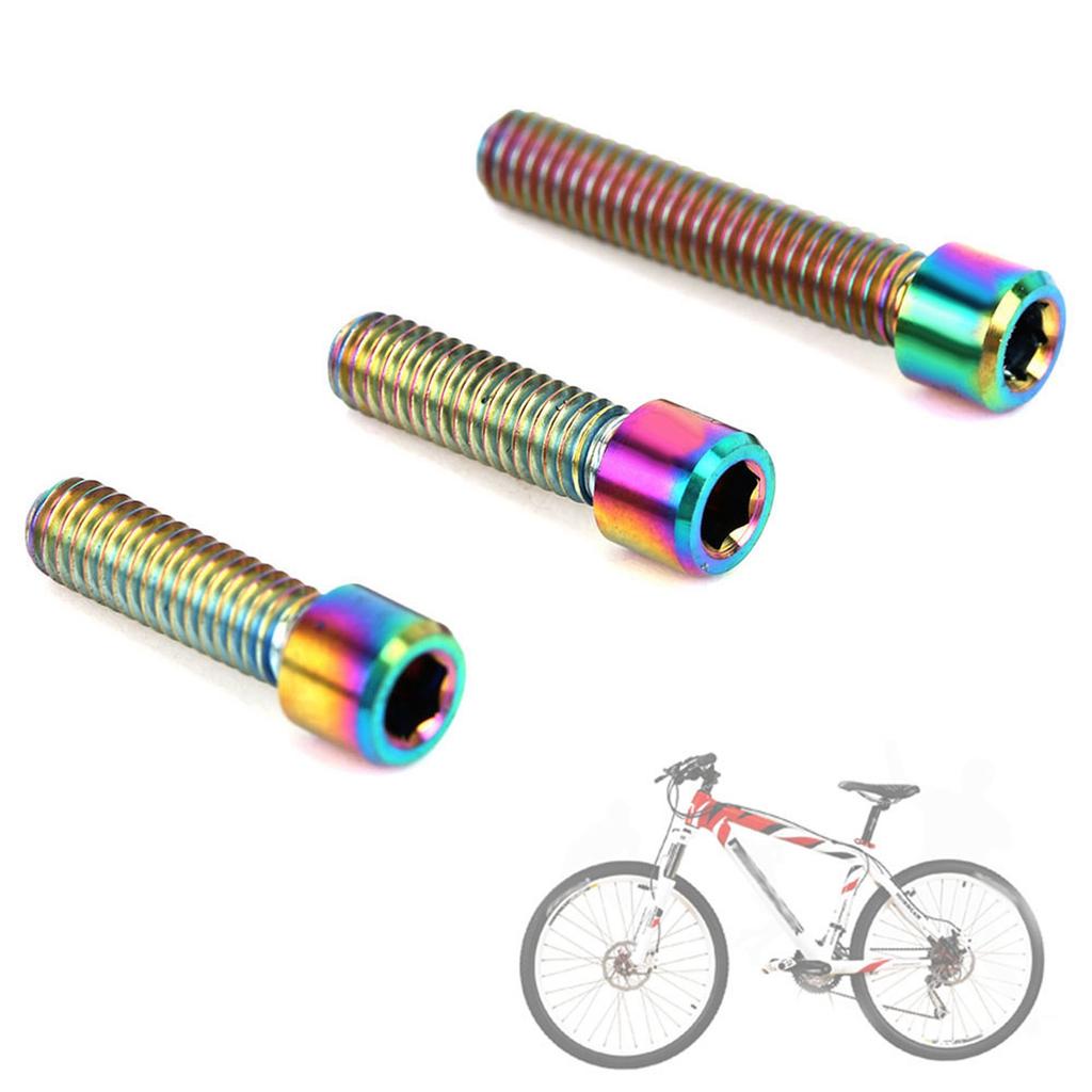 3 Pcs Alloy Steering Stem Handlebar Rear Screws Set for Road Accessories