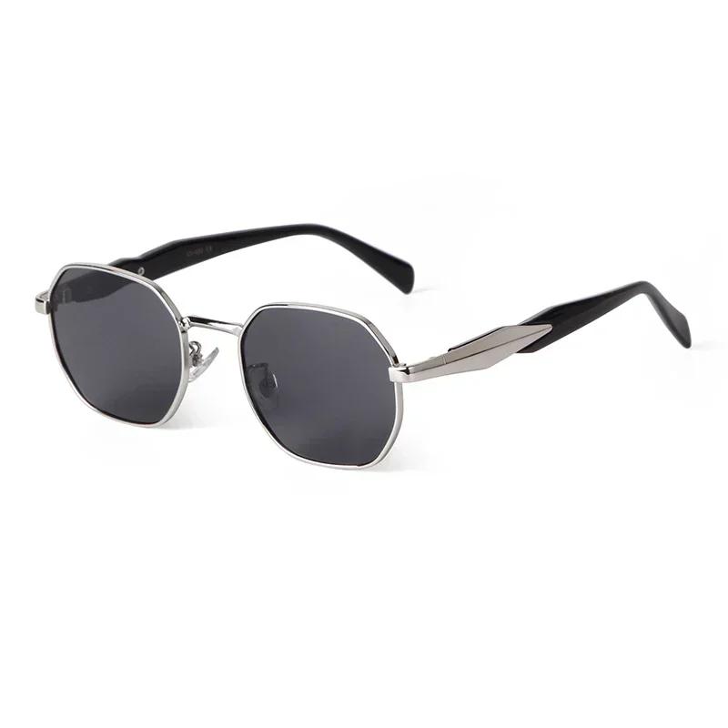 

Fashion Sunglasses Metal Temple Brown Frame Brand Design Women Sun Glasses Men High Quality Shades Eyewear Male UV Oculos De Sol as picture