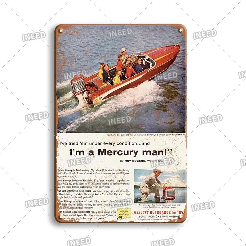 Vintage Yacht Club Art Decor Metal Poster, Retro Boat, Anchor Iron Painting, Personalized Man Cave, Beach Bar Decor Plaques