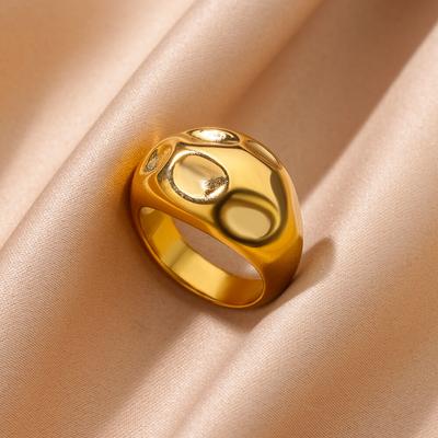 Stainless Steel Pleated Geometric Rings For Women Wedding Aesthetic Ring Trendy Design Female Jewerly Accessories Gift Bff