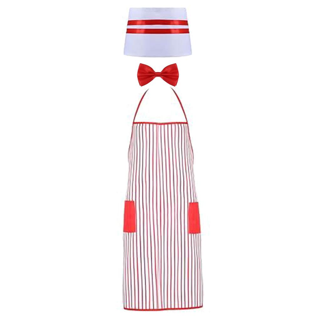 Halloween Themed Servers Uniform Apron Breathable Polyester Blend Fabric Detachable Chefs Cap Ideal For Dining Experiences