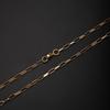 Stainless Steel Rectangular Wire Cross Chain Necklace – European & American Fashion, Light Luxury.