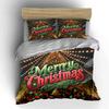 Merry Christmas Tree Design Bedding Duvet Cover Set Duvet Cover Pillowcases  (1*Duvet Cover 2*Pillowcases, Without Duvet Insert)