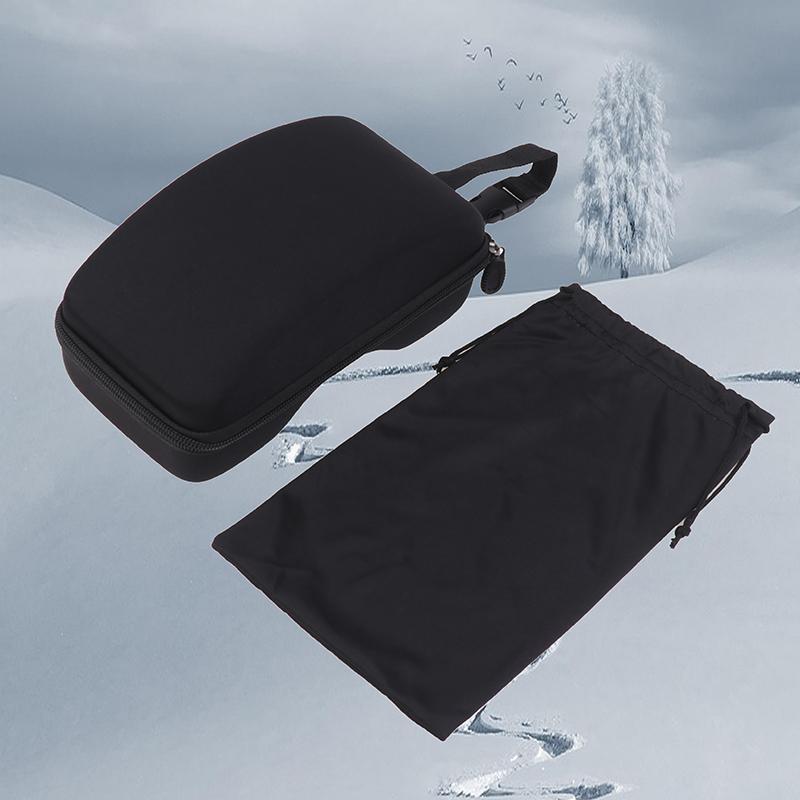 Protection Ski Eyewear Box Ski Glasses Case Eyewear Hard Shockproof Case Ski Goggles Black Nylon Bag For Storing Ski Goggles