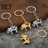 Animal Key Chain Zinc Alloy Elephant Keychain, Car Ring Holder, Keyring Handbags Backpacks Charm Decorative Accessory for Men Women Lightweight