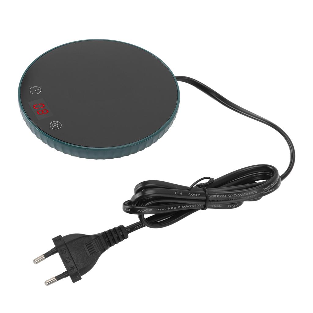 Cup Warmer 55 degrees C Constant Temperature Digital Display Touch Button Heating Coffee Warmer for Desk
