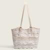 Korean Style Ins Lace Tote Bag for Women Fashion Versatile Shoulder Handbag Niche Large Capacity Commuter Underarm Bag