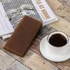 Crazy Horse Leather Men's Long Wallet, Two Fold Genuine Leather, Pure Top Layer Cowhide Wallet, Retro Wallet